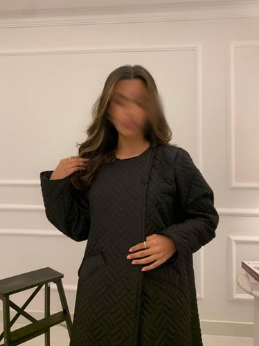 عباية شتوية بتصميم جاكيت