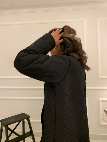 عباية شتوية بتصميم جاكيت