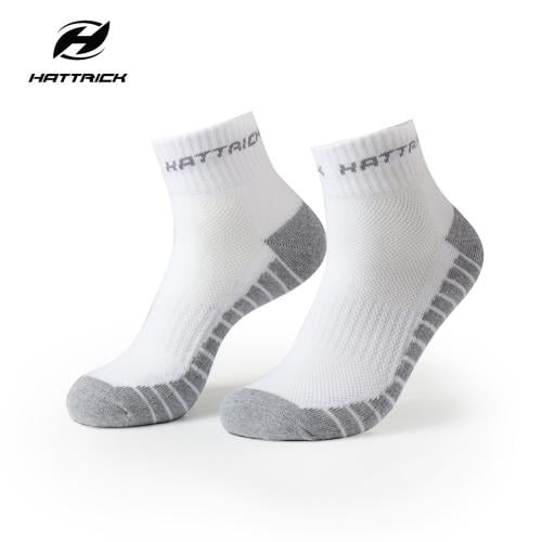 جورب أبيضxرمادي ربع ساق