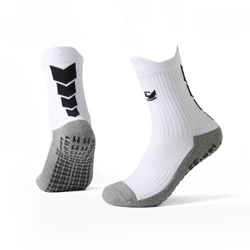 جورب رياضي نصف الساق بحبيبات منع الانزلاق