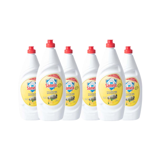 سائل غسيل الصحون بالليمون 6 عبوات بحجم 1 لتر