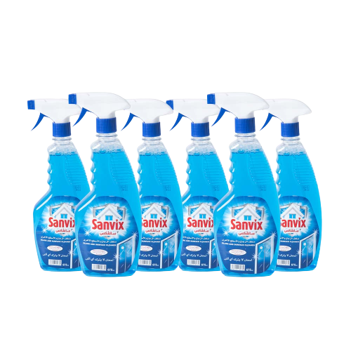 بخاخ تنظيف وتلميع الزجاج والاسطح الاخرى 6 عبوات بح...