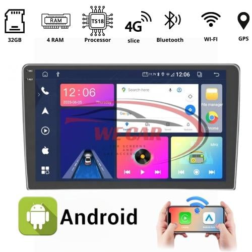 شاشة اكس اول معالج TS18رام 4 ذاكرة 32 كاربلاي تدعم...