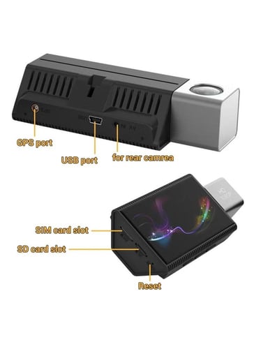 كاميرا داش كام للسيارات الأمامية والخلفية مع مستشع...