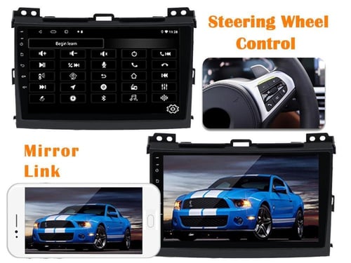 ديكور شاشة تويوتا برادو 2004 (9 بوصة)