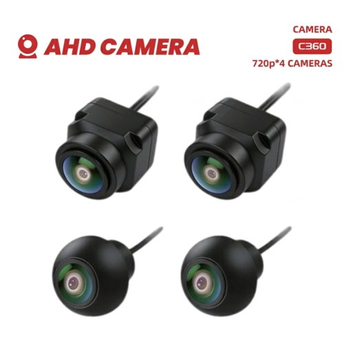 طقم 4 كاميرات 360 درجة للسيارات بدقة 720p*4 Camera...