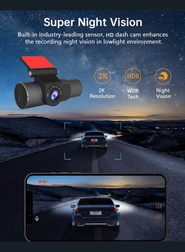 داش كام ثلاث كاميرات امامي وداخلي وخلفي واي فاي