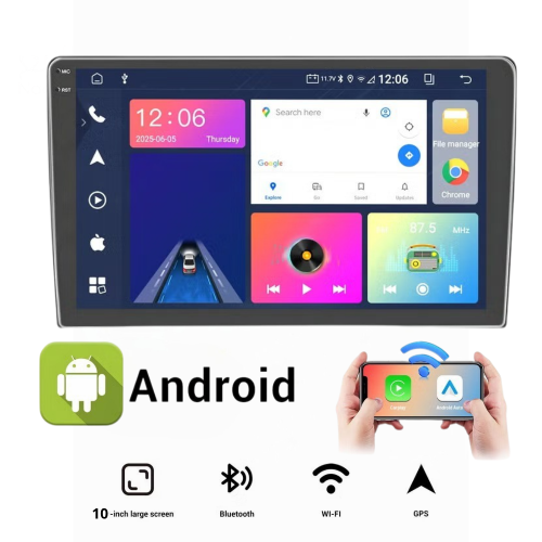 شاشة أندرويد لجميع السيارات 10 أنش أكس أول X-ALL