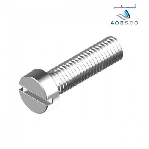 DIN84 , Machine Screw , Cheese Head , Slotted , Wh...