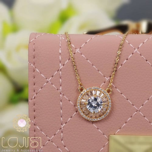 سلسال زركون ناعم مطلي