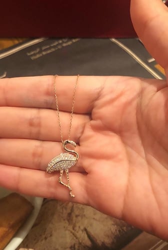 سلسلة الفلامنجو الأنيقة , اللون : روز جولد (N15) .