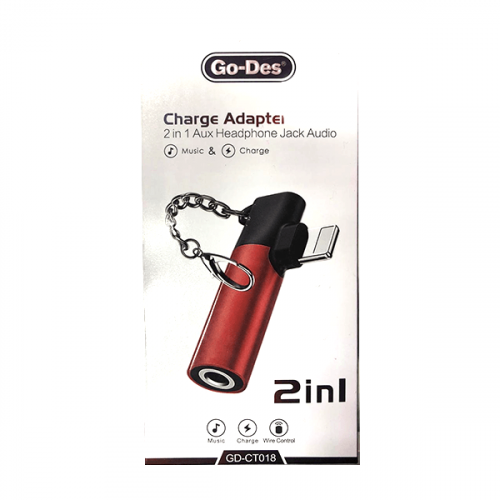 وصله ايفون مدخل شاحن و مدخل اوكس Charge Adapter 2...