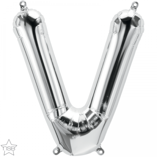 FOIL SMALL LETTER SILVER (عدد 5 قطع) V