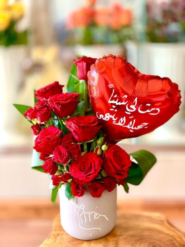 قلب قصدير مقاس 10 انش لون أحمر - HHH10SR - Red