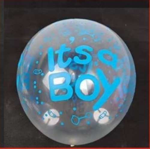 بالون شفاف its a BOY مقاس 12 أنش - BBB1