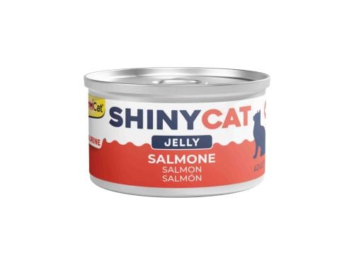 جيم كات معلب قطط شايني كات بنكهة السلمون في الجيلي...