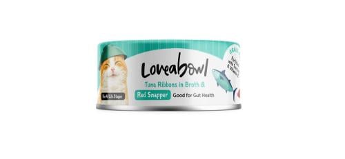 لاف اباول معلب قطط بنكهة شرائح التونة مع سمك النها...