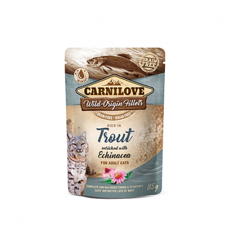 كرنيلوف مغلف للقطط البالغة بنكهة السالمون المرقط و...