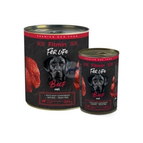 فيتمين فور لايف طعام رطب للكلاب البالغة بنكهة اللح...