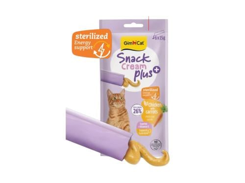 جيم كات مكافات كريمية للقطط المعقمة بنكهة الدجاج و...