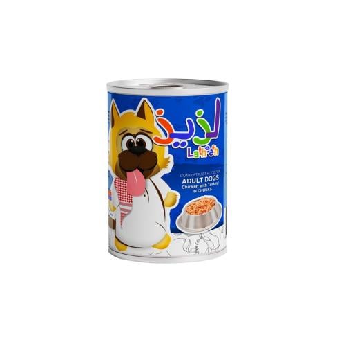 لذيذ معلب كلاب بنكهة الدجاج مع ديك رومي مقطّع 405...