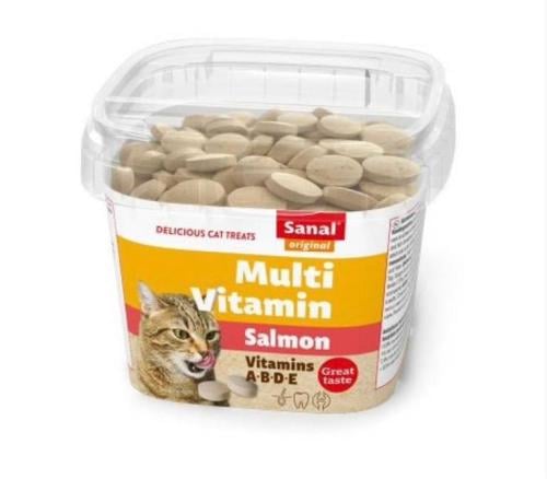 سنال اقراص متعددة الفيتامينات بالسلمون للقطط 100 ج...