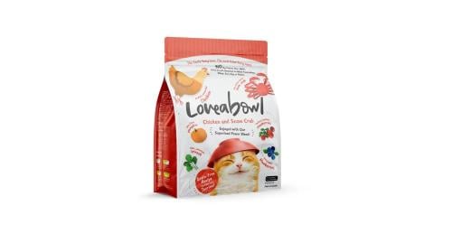 لاف اباول طعام جاف للقطط بنكهة الدجاج مع السلطعون...