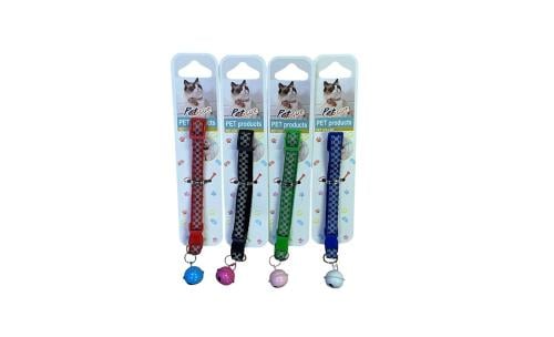 طوق للقطط مع جرس - متعدد الالوان