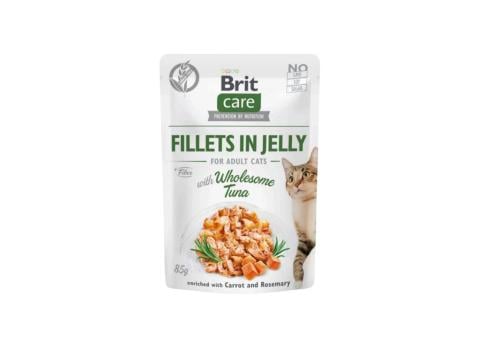 بريت مغلف قطط بنكهة التونة الصحية في الجيلي 85 جرا...