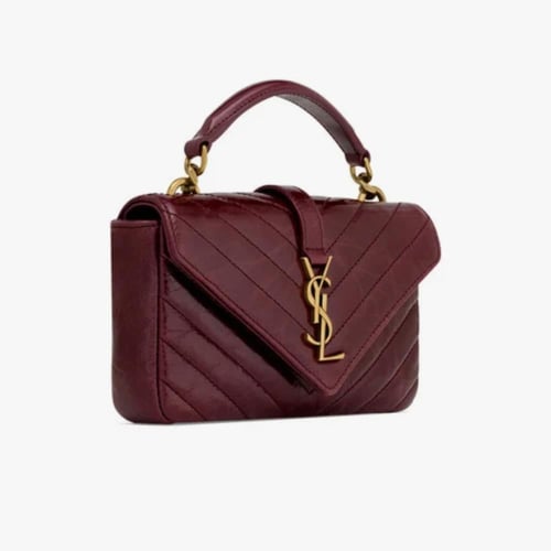 شنطة سان لوران عنابي