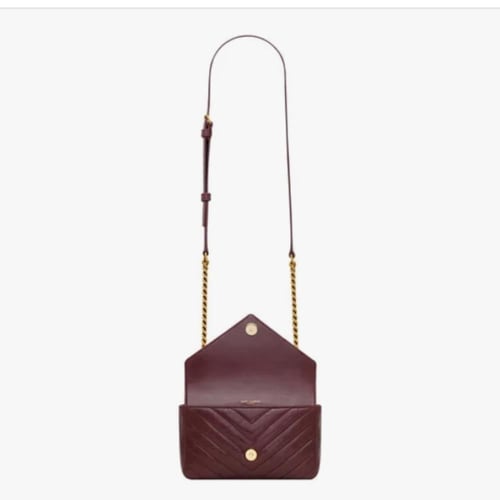 شنطة سان لوران عنابي