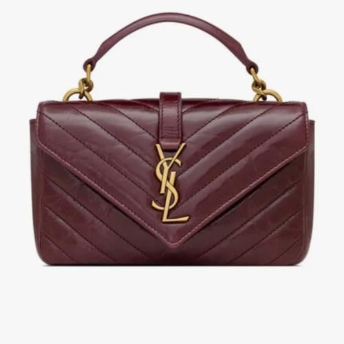 شنطة سان لوران عنابي