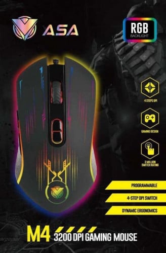 ماوس 3200DPI M4 من شركة ASA