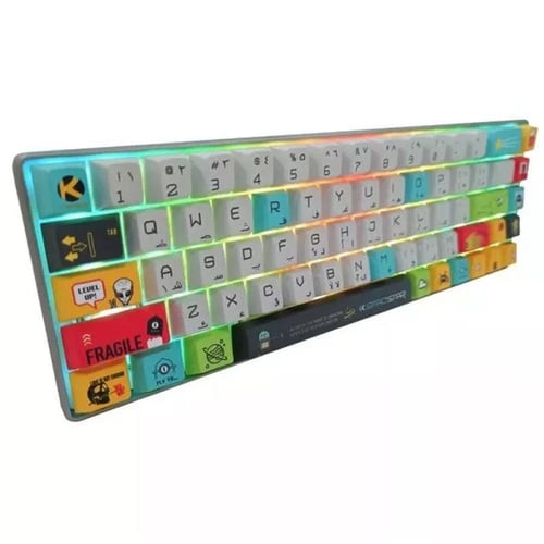 لوحة مفاتيح ألعاب ثلاثية الأوضاع سبيس ستار من كيه...