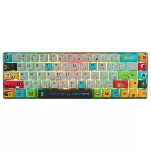 لوحة مفاتيح ألعاب ثلاثية الأوضاع سبيس ستار من كيه...