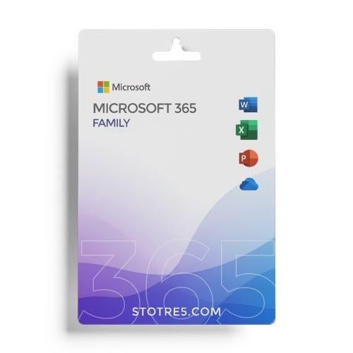 مفتاح Office 365 Family مدة 12 شهر