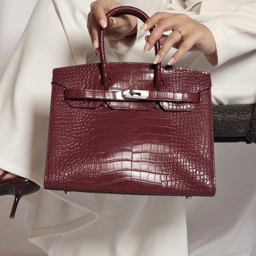 كروك لارج عودي قفل فضي