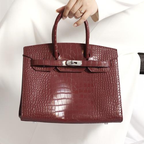 كروك لارج عودي قفل فضي