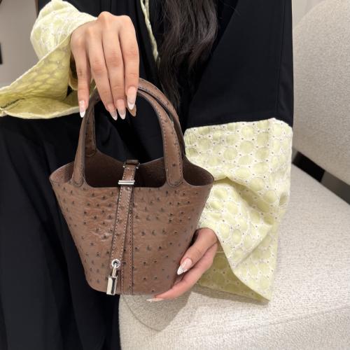 بيكوتان ميني بني جلد نعام