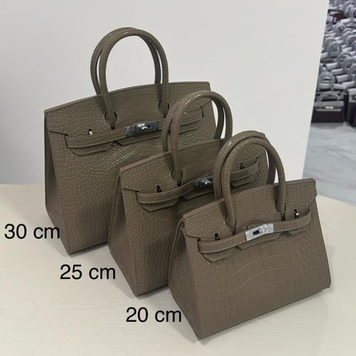 كروك وسط كاكي قفل فضي