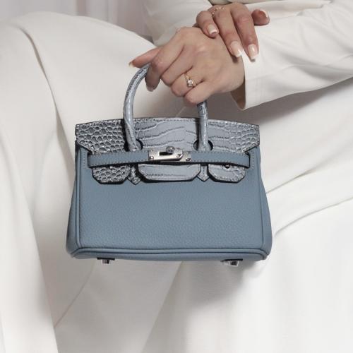 ميني بيركن ستيل كروك قفل فضي