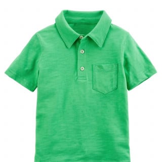 بلوزة بولو ماركة كارترز - أخضر تطريز ديناصور