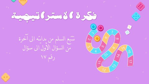 تصميم إستراتيجيات متنوعة ( رجل الثلج ، النرد والسل...