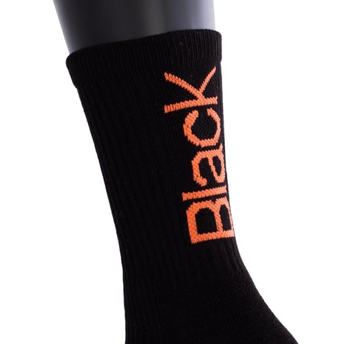 LONG PRO SOCKS BLACK-CORAL