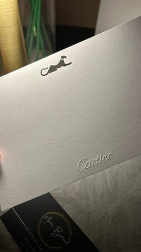 كارد قفت كارتييه مع ظرف