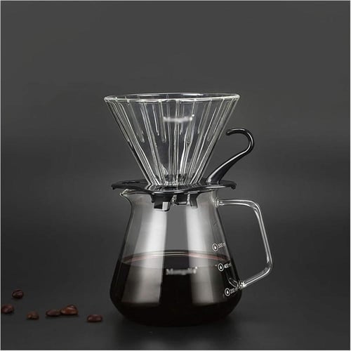 وعاء سيرفر زجاجي لتحضير القهوة 600 مل