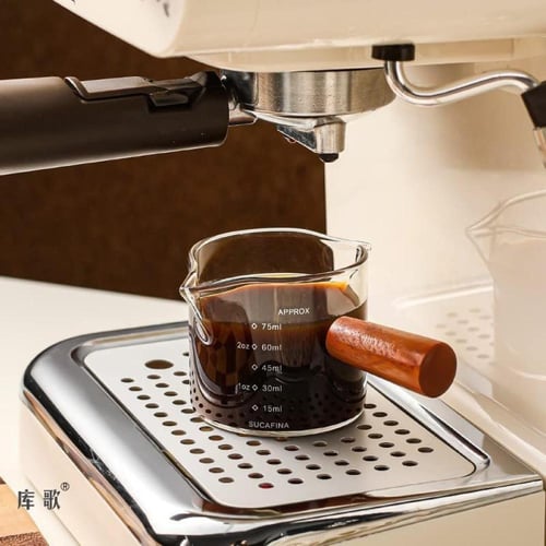 كوب قياس اكواب اسبريسو شوت سعة 75 مل، كوب حليب مع...