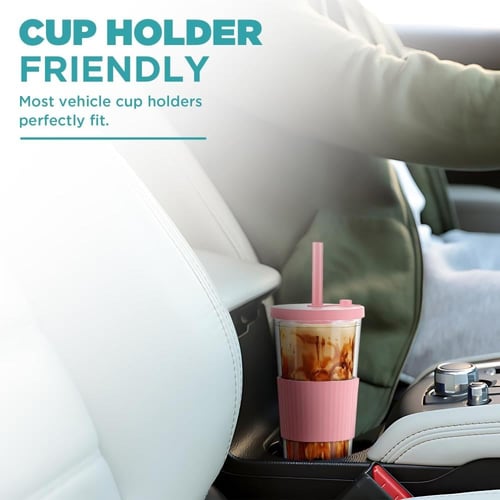 كوب مق زجاج للمشروبات 500 مل