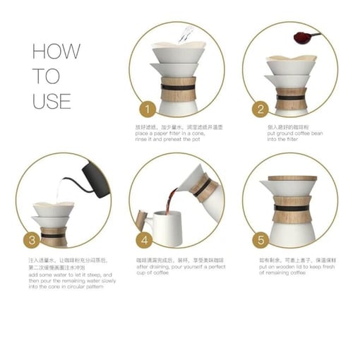 اداة كيمكس سيراميك لتقطير القهوة - 600 مل