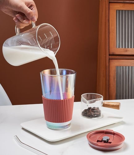 كوب مق زجاج للمشروبات 500 مل